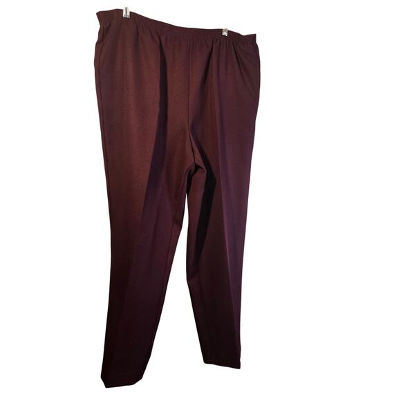 Vintage Alfred Dunner Pants – Size 18W | Classic Burgundy [0391] - Picture 1 of 8